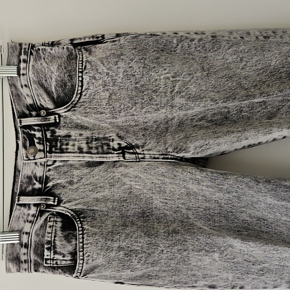 Frame Le Original Black Gray Acid Wash Cropped Jeans Size‎ 26 - Picture 2 of 16